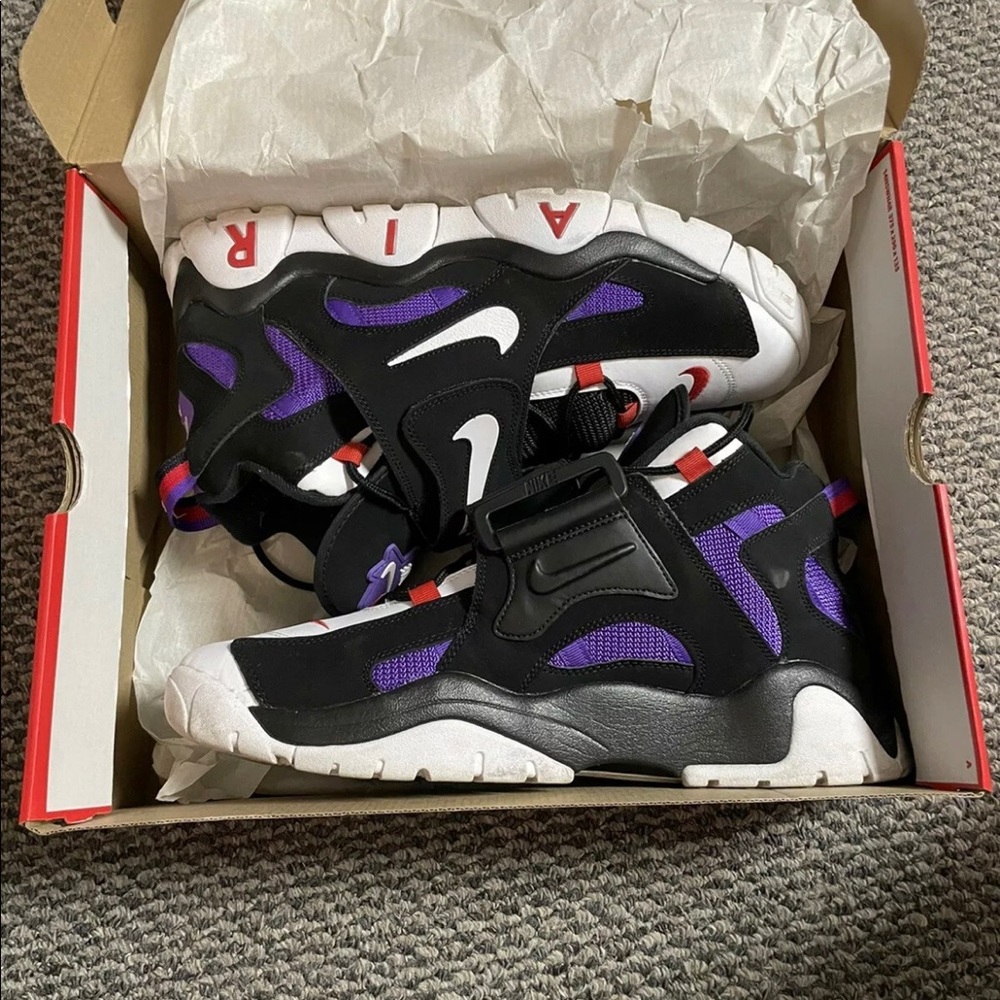 Nike Air Barrage Mid QS Raptors 2019 Men Size 14